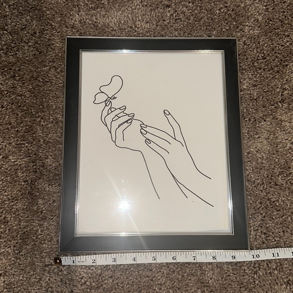 Hobby Lobby Art Framed Butterfly Hand Print Wall Art Poshmark